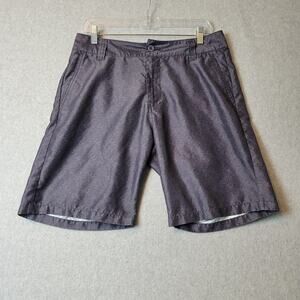 Freeworld Hybrid Gray Mid Rise Athletic Summer Board Shorts Men's 32 Pockets